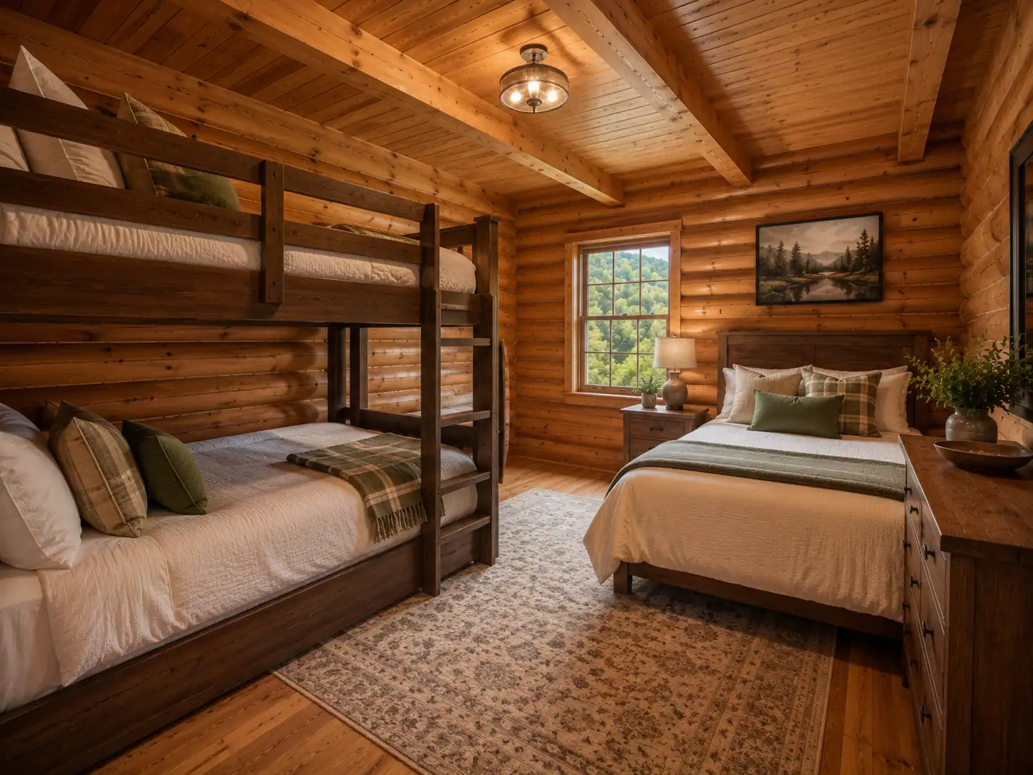 Cabin bunk room